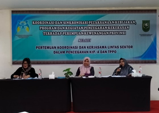 DP3AP2KB Provinsi Lakukan Pertemuan Koordinasi Dan Kerjasama Lintas Sektoral Dalam Pencegahan KTPA/TTPO