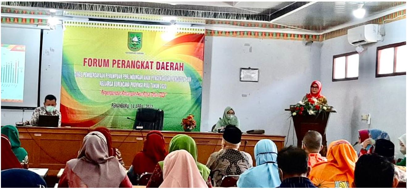 DP3AP2KB Provinsi Riau Selaraskan Program Dan Kegiatan Melalui Forum Perangkat Daerah Tingkat Provinsi dan Kab/Kota