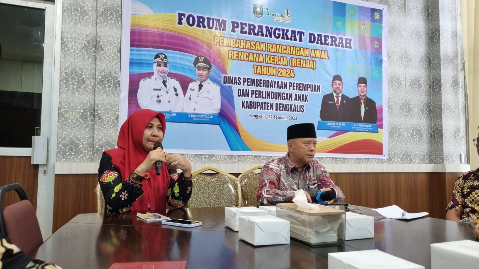 Kunker Kepala Dinas P3AP2KB Provinsi Ke Kabupaten Bengkalis