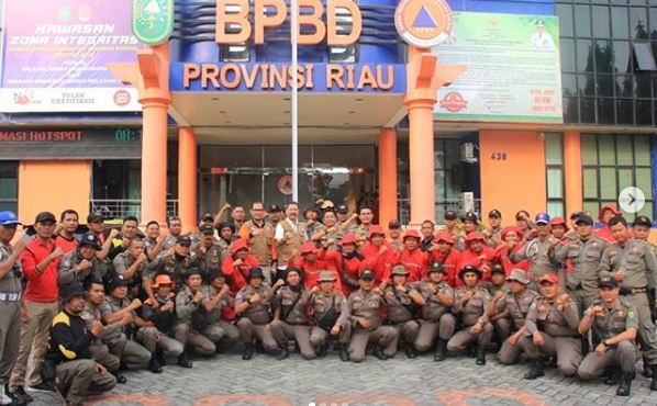 BPBD Provinsi Riau Lepas Satgas Karhutla Ke Kota Dumai