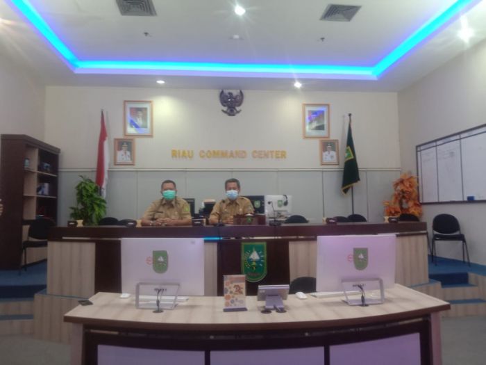 Staf Ahli Dan Kadisnakertrans Riau Hadiri Launching Unit Layanan Disabilitas Bidang Ketenagakerjaan Secara Virtual