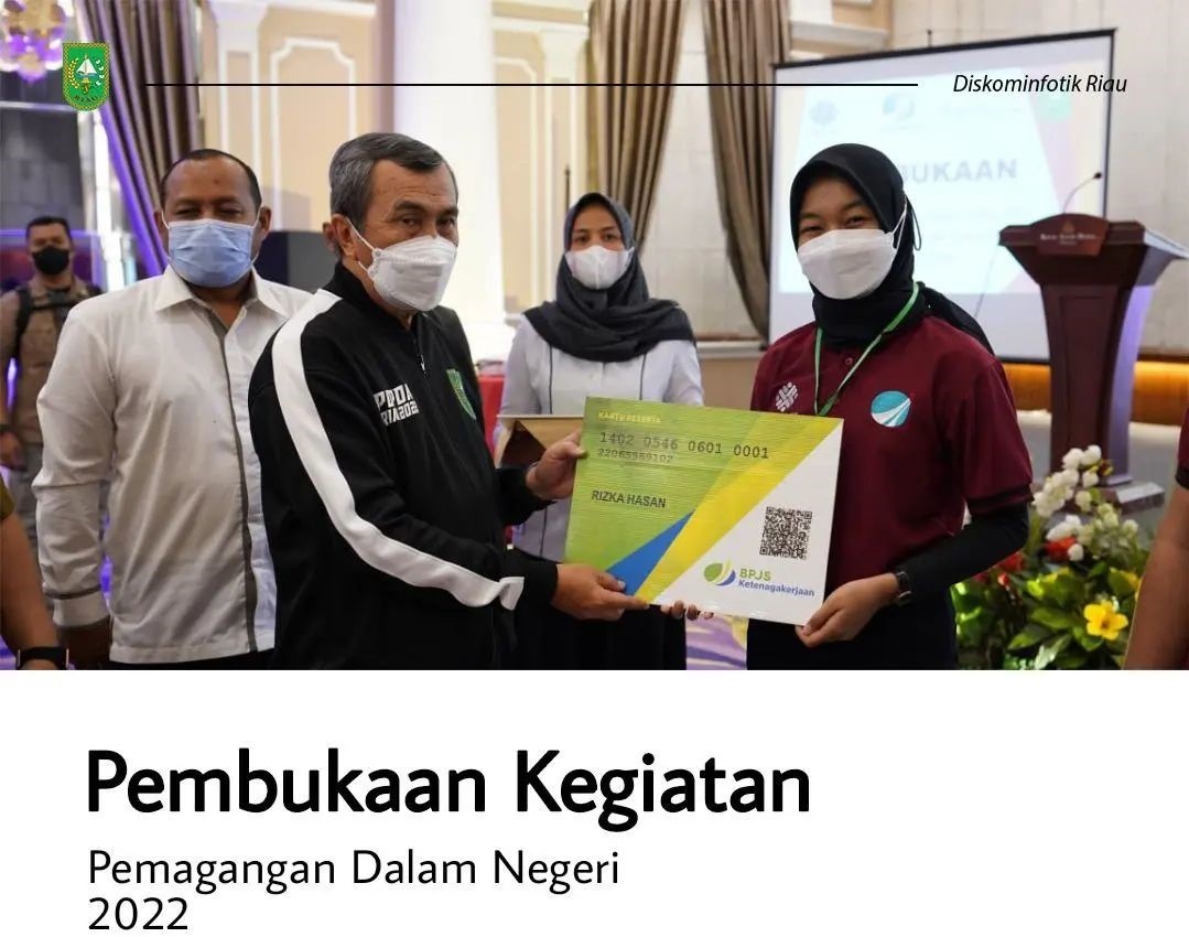 Gubernur Riau Syamsuar Resmi Membuka Kegiatan Pemagangan Dalam Negeri Tahun Anggaran 2022